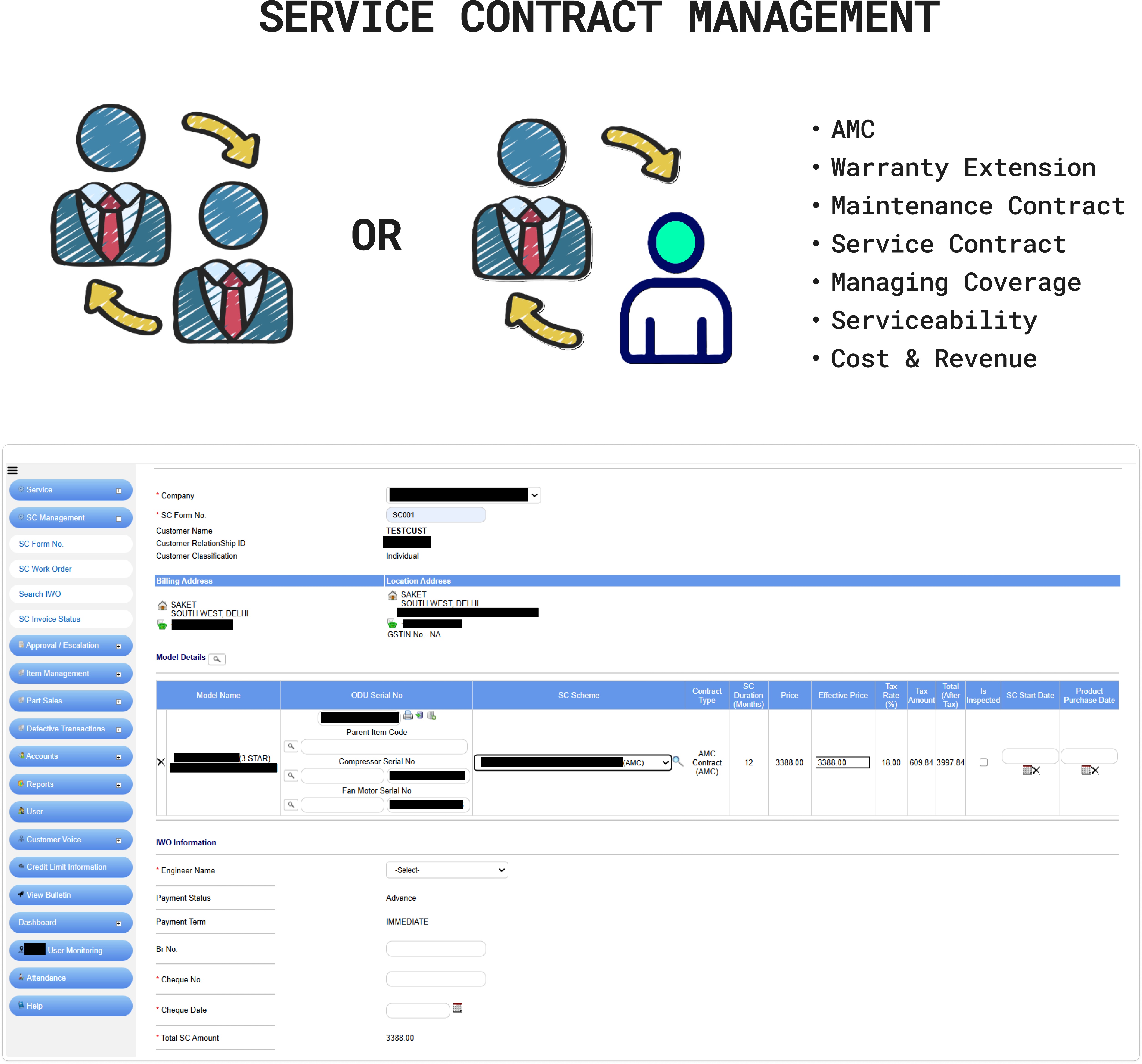 GSPL Service Contract Management - AMC, Warranty, and Maintenance Contracts, etc