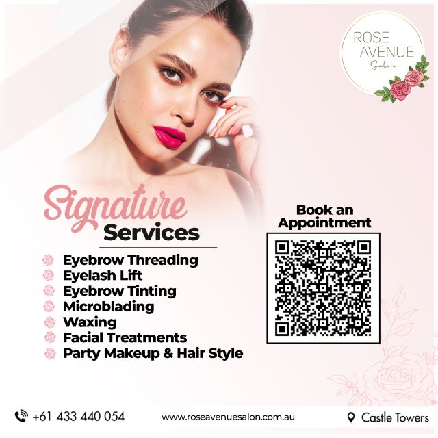 Elevate your beauty game with our Signature Services at Rose Avenue! 🌸 From perfect brows to flawless party looks, we've got you covered. 

Book your Appointment Now 📥https://bit.ly/4c6yskF 💅💈

#RoseAvenueSalon #BeautyServices #CastleTowers #SignatureLook #pamperyourself