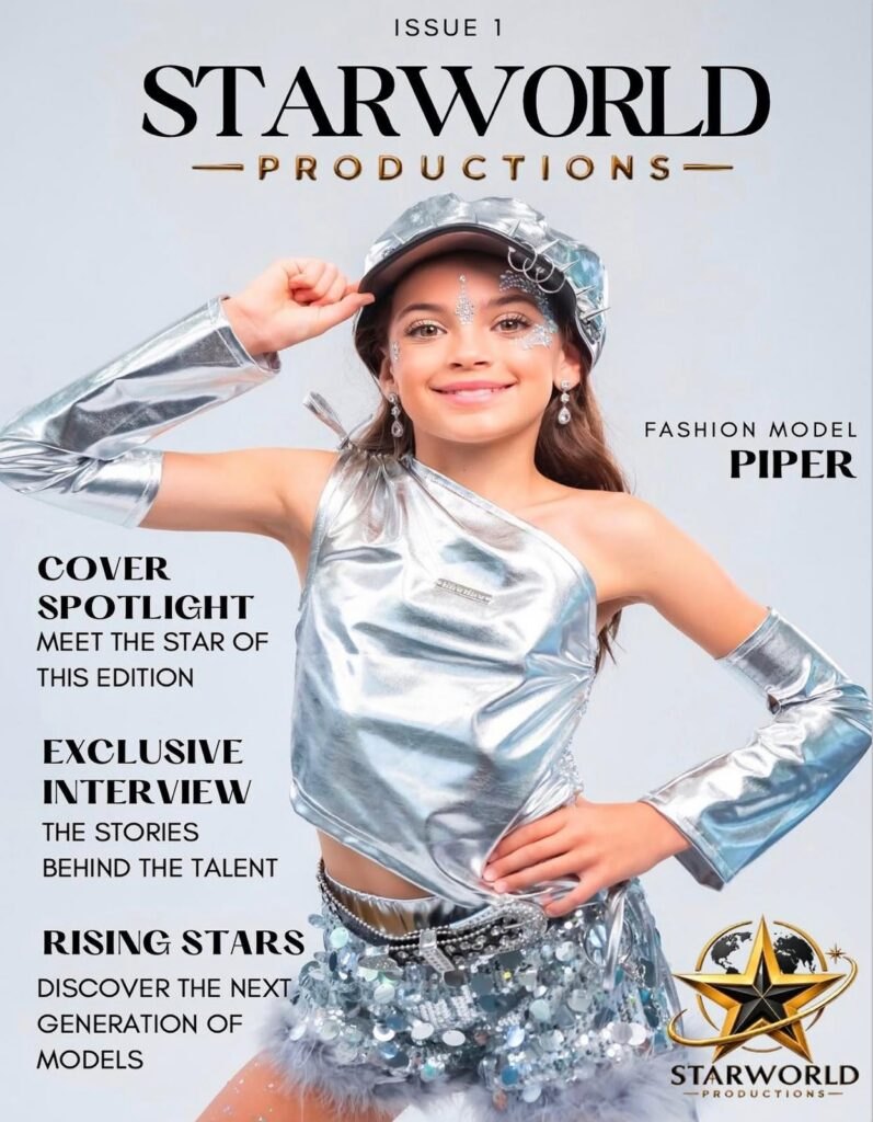 Starworld Magazine Issue 1 cover featuring Piper